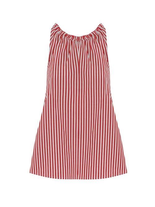 Top a righe con fiocco in cotone Rosso FRONT STREET | 3408515